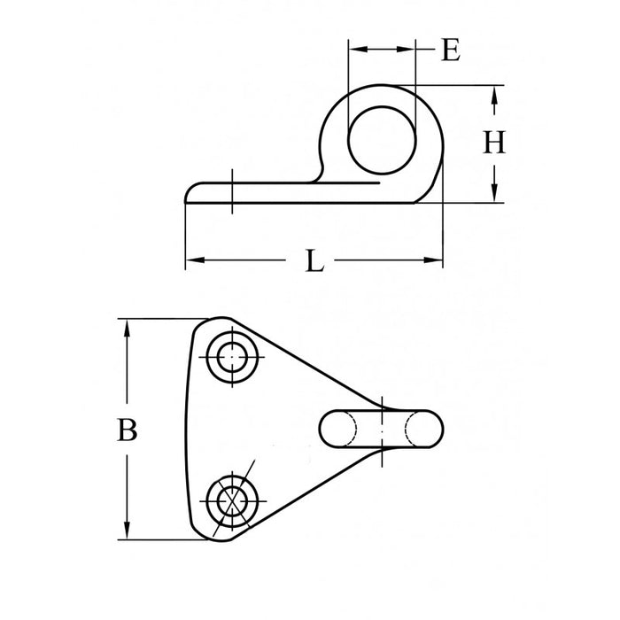 PIASTRINA INOX 316 CON ANELLO