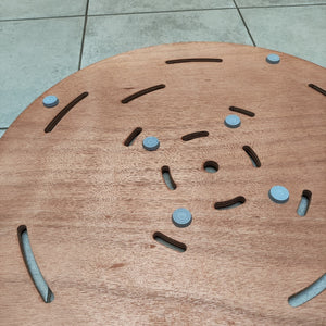 Sined Piatto Doccia Okume Tondo Pedana Rotonda In Legno Okume Rosa