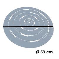 Sined Piatto Doccia Okume Tondo Pedana Rotonda In Legno Okume Rosa
