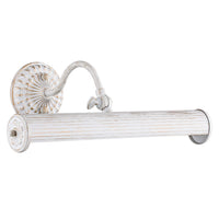 Applique Da Parete Classico Renoir Metallo Bianco 2 Luci E14 25W