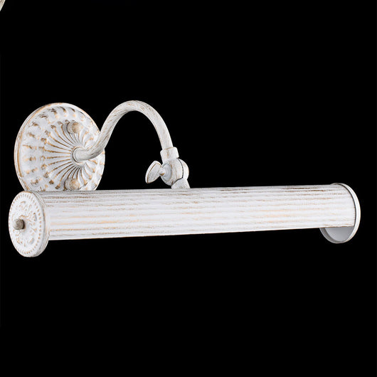 Applique Da Parete Classico Renoir Metallo Bianco 2 Luci E14 25W