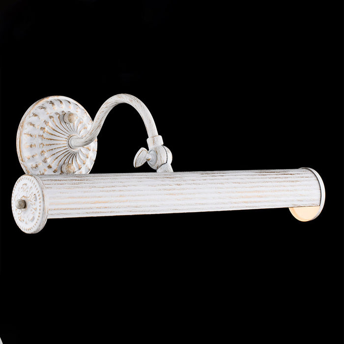 Applique Da Parete Classico Renoir Metallo Bianco 2 Luci E14 25W