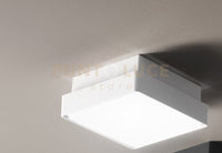 PICCA PLAFONIERA PER ESTERNI GRANDE BIANCO 30X30CM 2 LUCI ATTACCO E27