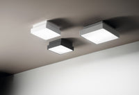 PICCA PLAFONIERA PER ESTERNI GRANDE BIANCO 30X30CM 2 LUCI ATTACCO E27