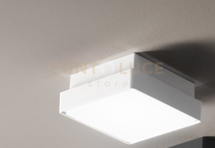 PICCA PLAFONIERA PER ESTERNI PICCOLA BIANCA 1 LUCE ATTACCO E2722X22CM