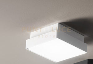 PICCA PLAFONIERA PER ESTERNI PICCOLA BIANCA 1 LUCE ATTACCO E2722X22CM