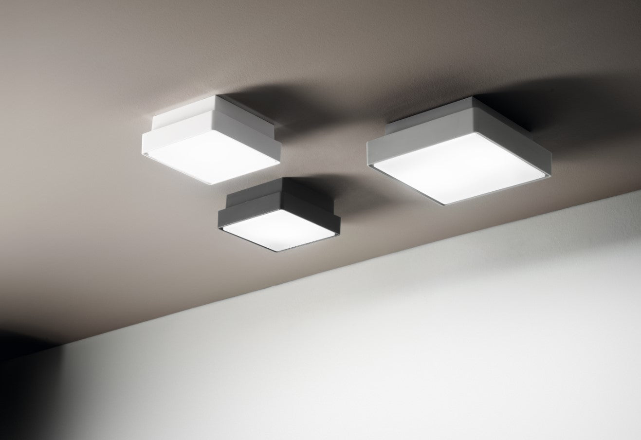 PICCA PLAFONIERA PER ESTERNI PICCOLA BIANCA 1 LUCE ATTACCO E2722X22CM