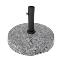 Pietra - Base per Ombrellone da Giardino Rotondo Ø45 cm 25 Kg in Pietra Grigio