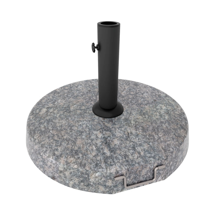 Pietra - Base per Ombrellone da Giardino Rotondo Ø45 cm 25 Kg in Pietra Grigio