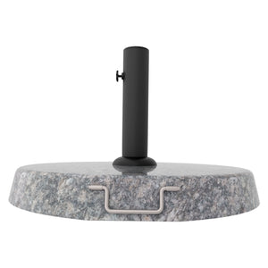 Pietra - Base per Ombrellone da Giardino Rotondo Ø45 cm 25 Kg in Pietra Grigio