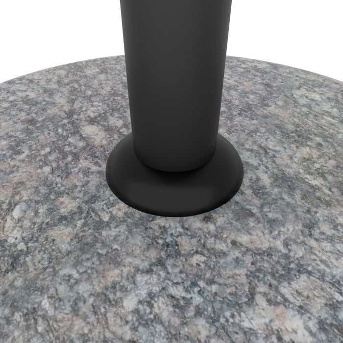 Pietra - Base per Ombrellone da Giardino Rotondo Ø45 cm 25 Kg in Pietra Grigio