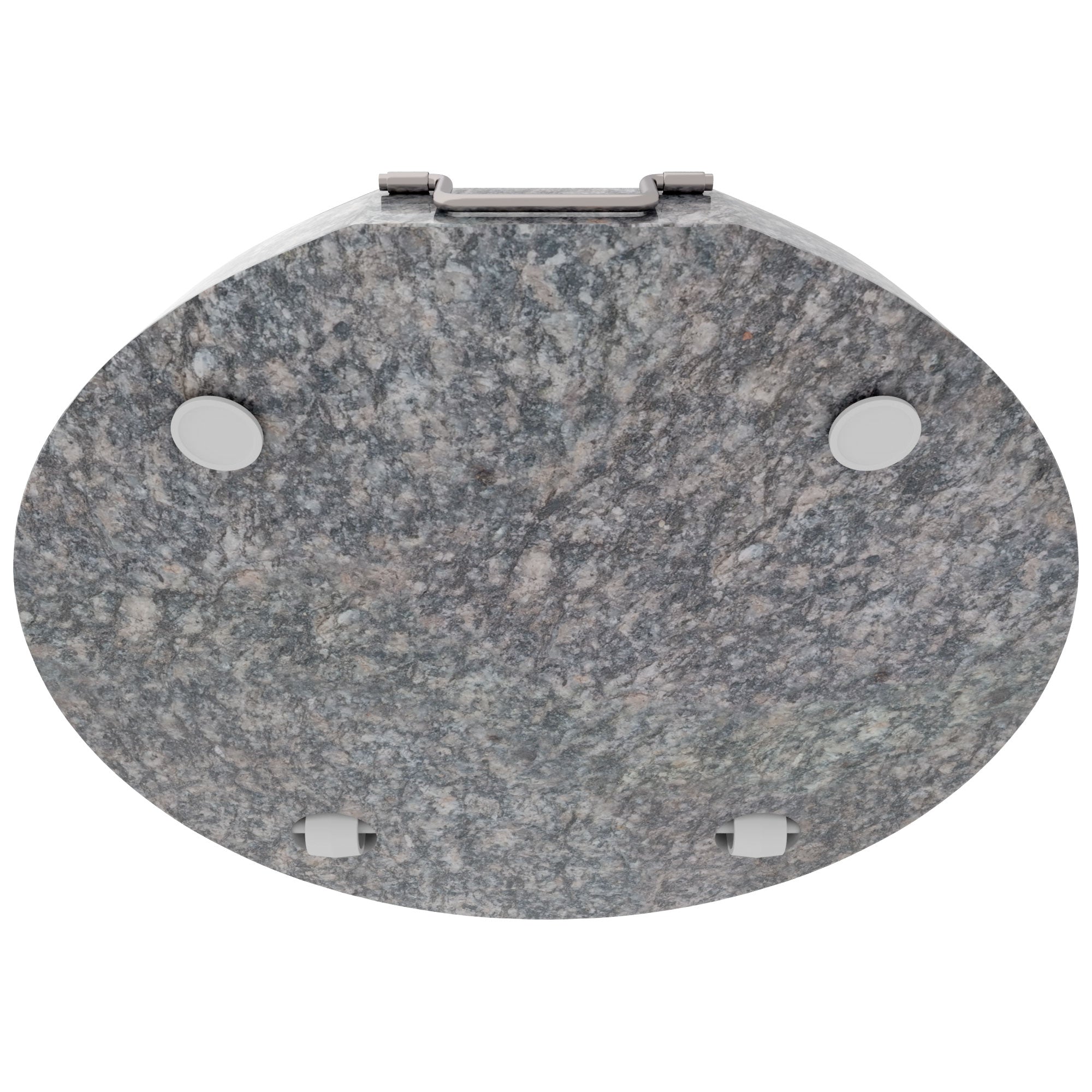 Pietra - Base per Ombrellone da Giardino Rotondo Ø45 cm 25 Kg in Pietra Grigio