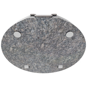 Pietra - Base per Ombrellone da Giardino Rotondo Ø45 cm 25 Kg in Pietra Grigio