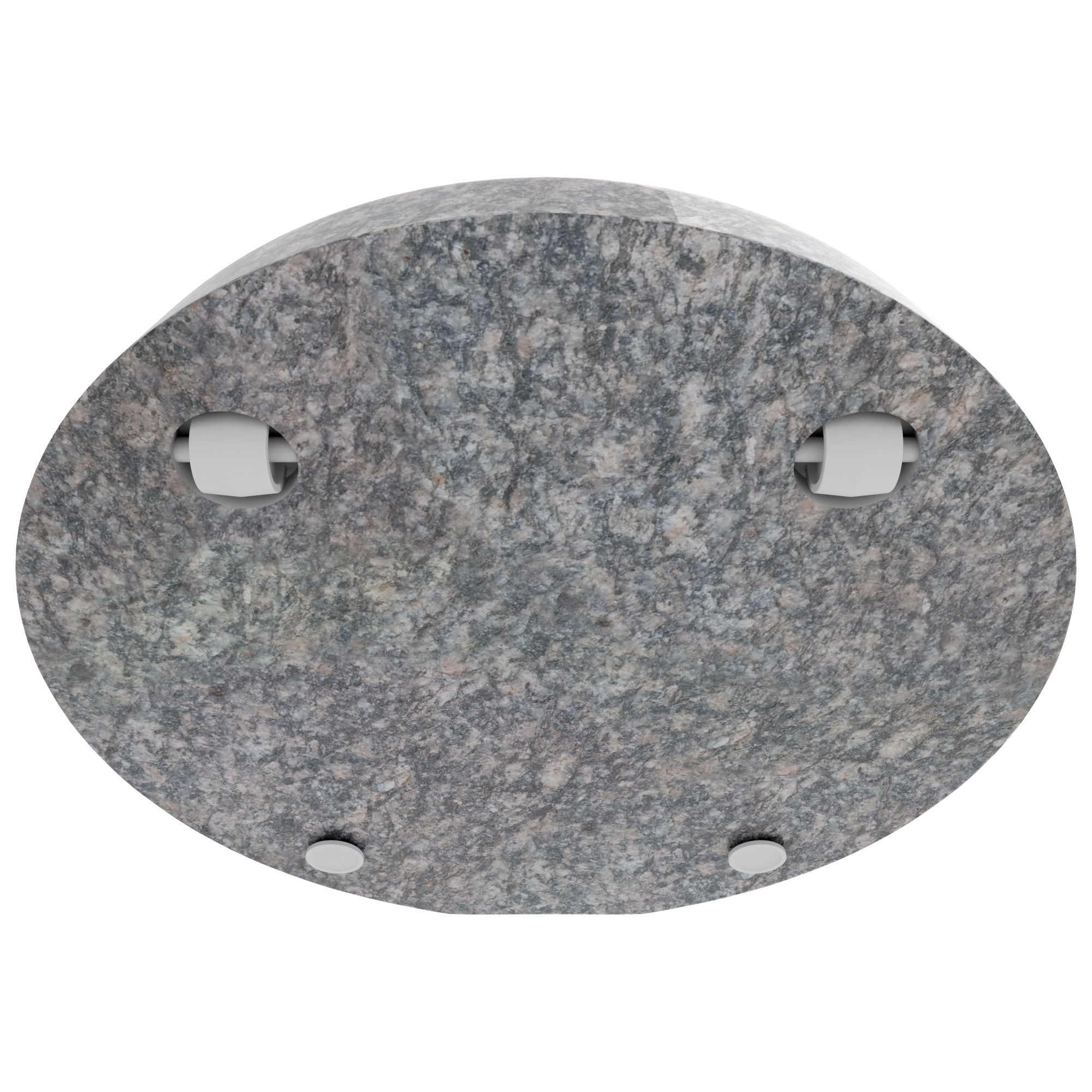 Pietra - Base per Ombrellone da Giardino Rotondo Ø45 cm 25 Kg in Pietra Grigio