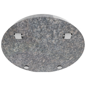 Pietra - Base per Ombrellone da Giardino Rotondo Ø45 cm 25 Kg in Pietra Grigio