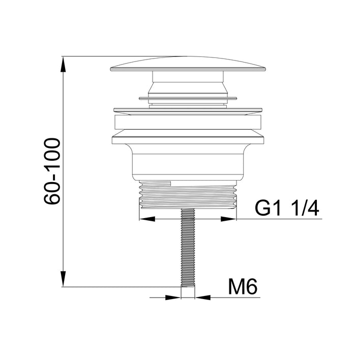 SINED Piletta scarico Levante in acciaio inox 316L satinato facile da pulire e igienica per uninstallazione duratura e resistente nella tua zona bagno