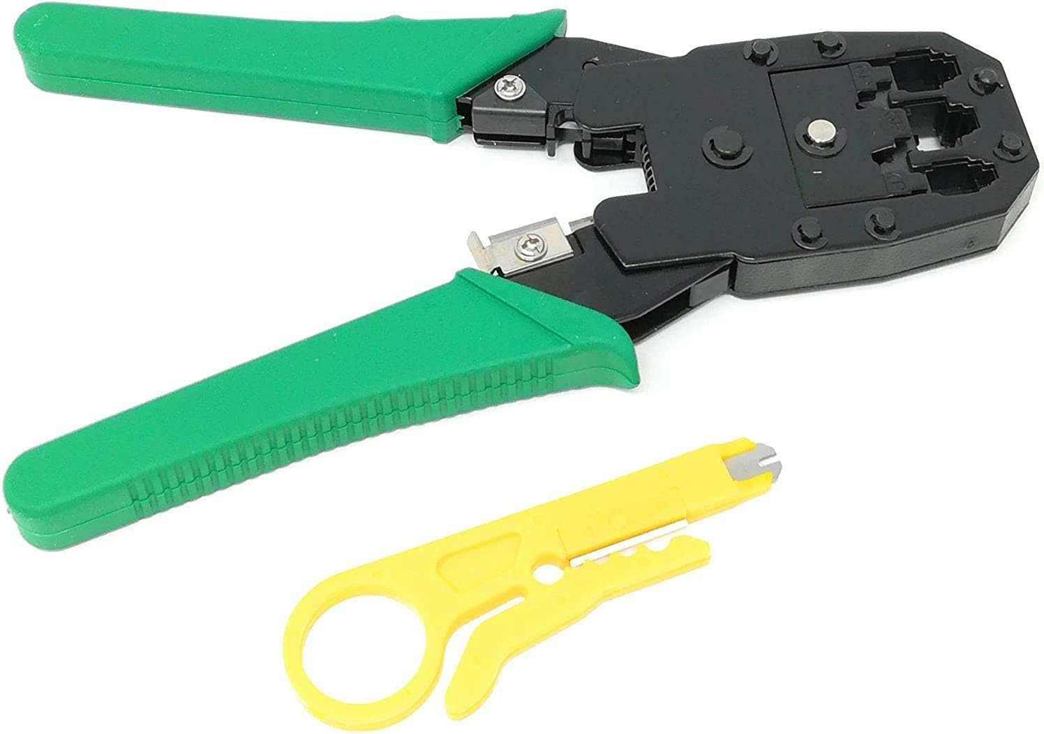 PINZA CRIMPATRICE CONNETTORI RJ45 RJ11 RJ12 LAN CAVO ETHERNET RETE RUTER PC