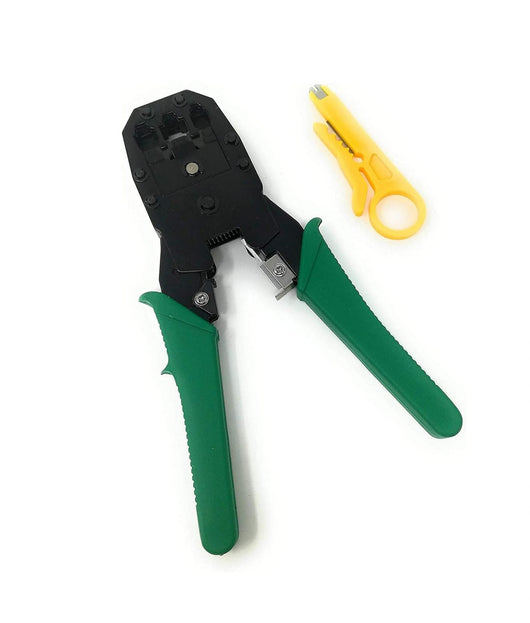 PINZA CRIMPATRICE CONNETTORI RJ45 RJ11 RJ12 LAN CAVO ETHERNET RETE RUTER PC