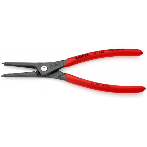 PINZA DI PRECISIONE 225MM PER ANELLI DI SICUREZZA ESTERNI SU ALBERI – ANTISCIVOLO KNIPEX 4411A3