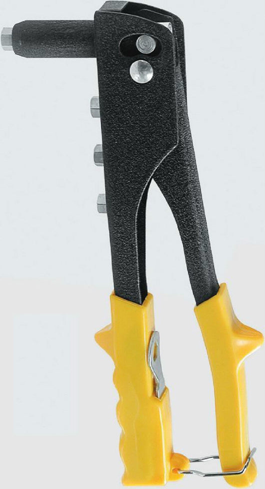 PINZA RIVETTATRICE 4 TESTINE PER RIVETTI 4 MISURE + 10 RIVETTI IN DOTAZIONE