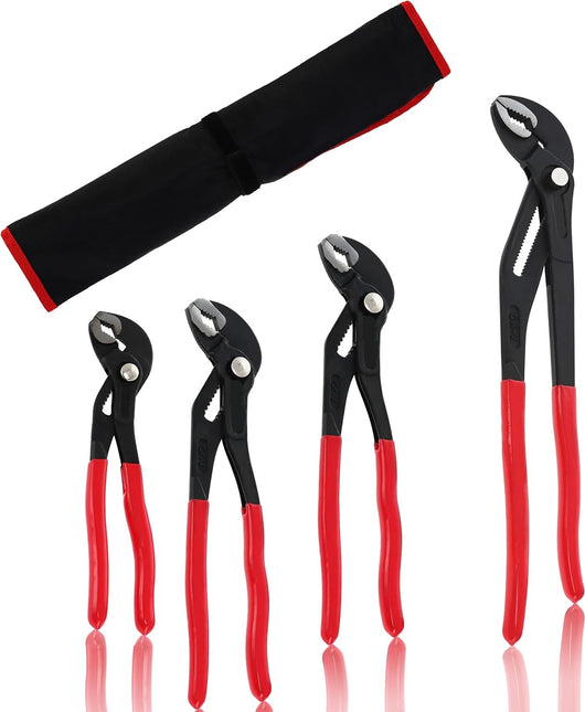 PINZE POLIGRIP REGOLABILI SET 4 pz PAPPAGALLO 7" 10" 12" 16"