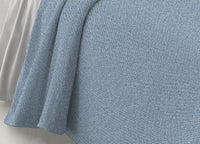 Copriletto Piquet Primavera Estate 100% Cotone Disegno 8026 - 1 Piazza e Mezza - Blu