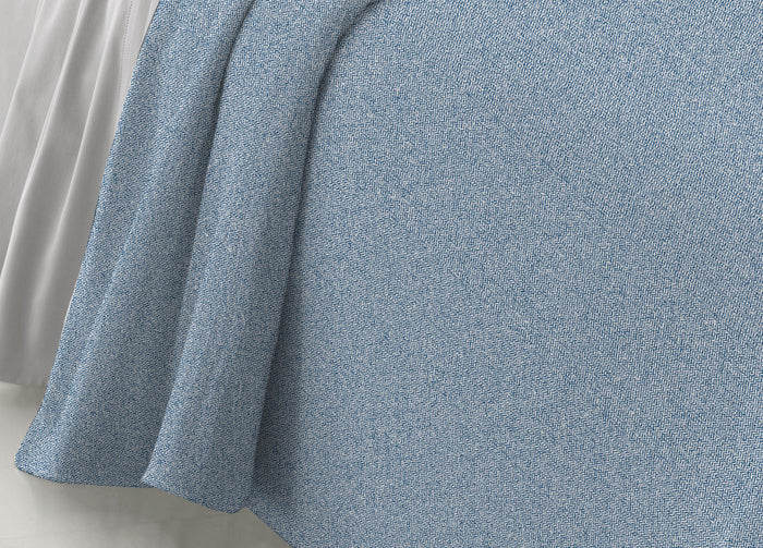 Copriletto Piquet Primavera Estate 100% Cotone Disegno 8026 - 1 Piazza e Mezza - Blu