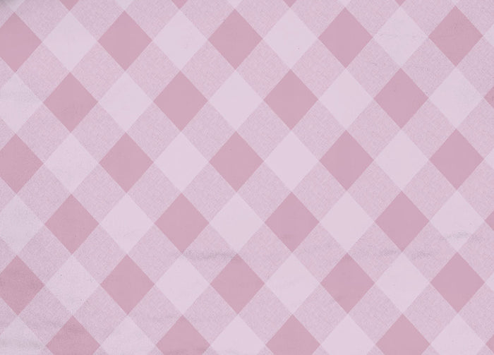 Copriletto Piquet Primavera Estate 100% Cotone Disegno Lovely Check - 1 Piazza e Mezza - Rosa