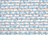 Copriletto Piquet Primavera Estate 100% Cotone Disegno Marina Riga - Singolo - Azzurro