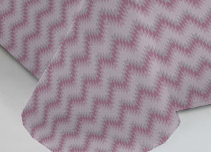 Copriletto Piquet Primavera Estate 100% Cotone Disegno 7672 Zig Zag - 1 Piazza e Mezza - Rosa