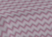 Copriletto Piquet Primavera Estate 100% Cotone Disegno 7672 Zig Zag - 1 Piazza e Mezza - Rosa
