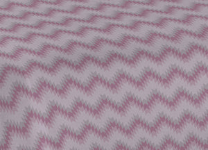Copriletto Piquet Primavera Estate 100% Cotone Disegno 7672 Zig Zag - 1 Piazza e Mezza - Rosa