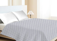 Copriletto Piquet Primavera Estate 100% Cotone Disegno Catena - Singolo - Grigio