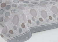 Copriletto Piquet Primavera Estate 100% Cotone Disegno Palloncini - Matrimoniale - Grigio