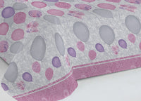 Copriletto Piquet Primavera Estate 100% Cotone Disegno Palloncini - Singolo - Rosa