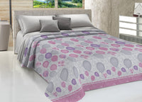 Copriletto Piquet Primavera Estate 100% Cotone Disegno Palloncini - Singolo - Rosa