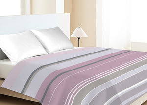 Copriletto Piquet Primavera Estate 100% Cotone Disegno Scia - Singolo - Rosa