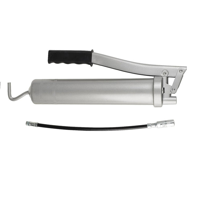 PISTOLA INGRASSATORE POMPA MANUALE GRASSO CONTENITORE 500CC TUBO FLESSIBILE1283