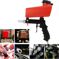 PISTOLA SABBIATRICE con SERBATOIO ARIA COMPRESSA PNEUMATICA UGELLO IN ACCIAIO