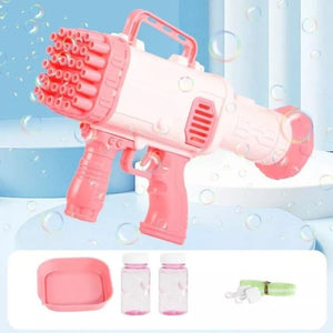 PISTOLA SPARA BOLLE DI SAPONE SPARABOLLE + 2 RICARICHE GIOCATTOLO BAMBINI