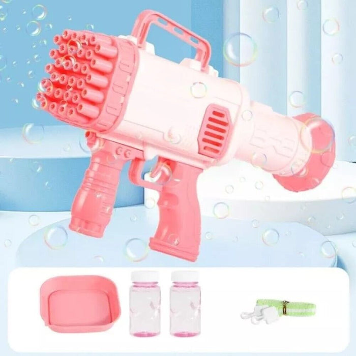 PISTOLA SPARA BOLLE DI SAPONE SPARABOLLE + 2 RICARICHE GIOCATTOLO BAMBINI