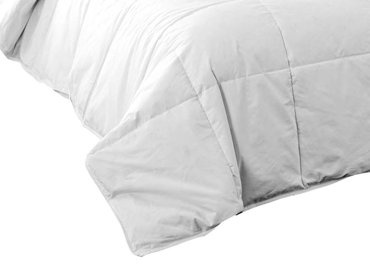 Interno Piumino Antiacaro Piumone Letto Invernale Anallergico 300gr Bianco Lavabile - Matrimoniale - Invernale