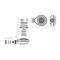 Piatto Doccia SFA Kinedo Pietraviva 120 x 80 cm in Resina Effetto Pietra Bianco Opaco