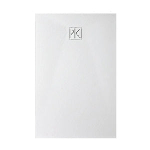 Piatto Doccia SFA Kinedo Pietraviva 120 x 80 cm in Resina Effetto Pietra Bianco Opaco