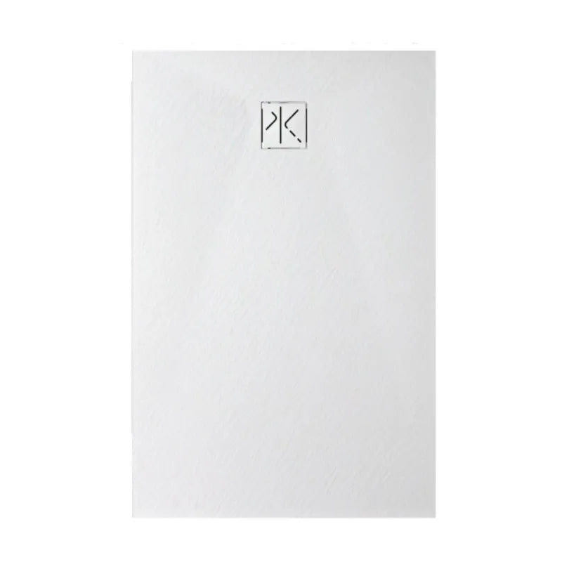 Piatto Doccia SFA Kinedo Pietraviva 120 x 80 cm in Resina Effetto Pietra Bianco Opaco