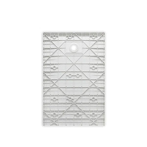 Piatto Doccia SFA Kinedo 90 x 70 cm in Resina Polimerica Effetto Pietra Colore Bianco