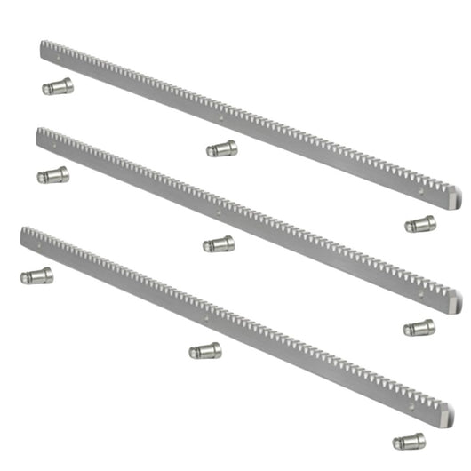 Cremagliera acciaio zincato 30x12 modulo 1 metro cancello scorrevole con bulloni *** numero pezzi 3, confezione 1