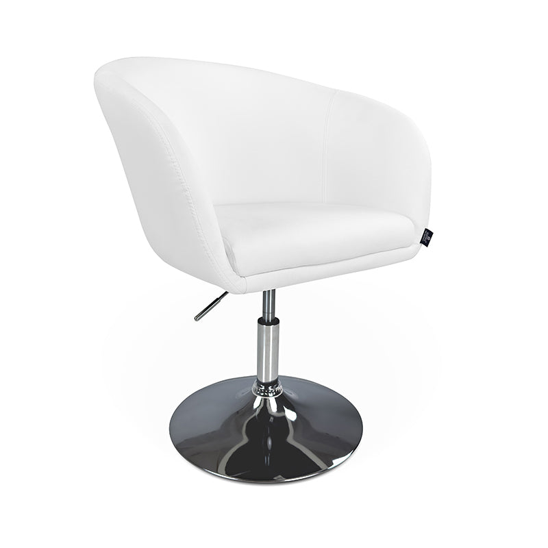 Sedia da ufficio regolabile in altezza, poltrona girevole bianca Balloon - PL08BAPM