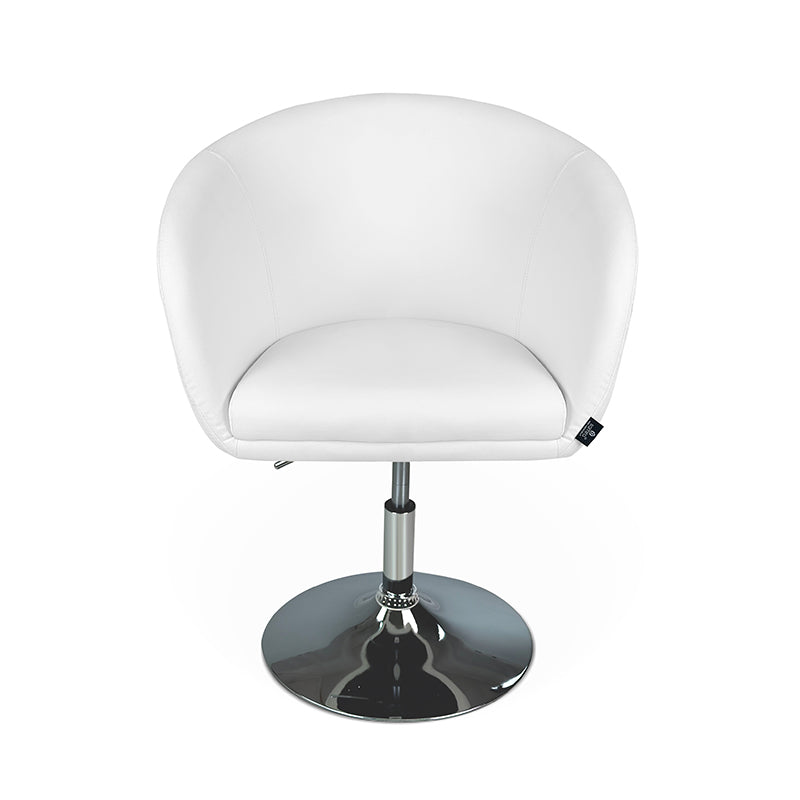 Sedia da ufficio regolabile in altezza, poltrona girevole bianca Balloon - PL08BAPM