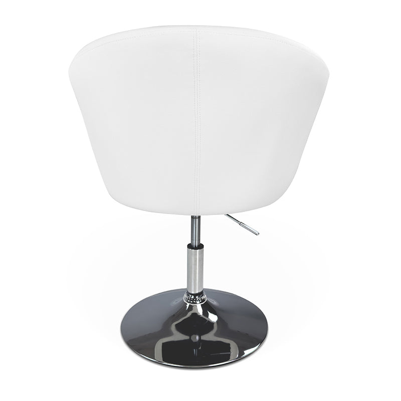 Sedia da ufficio regolabile in altezza, poltrona girevole bianca Balloon - PL08BAPM